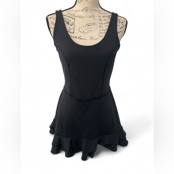 JoyLab Black Athletic Skirted Romper Dress Size Medium EUC - Picture 1 of 6